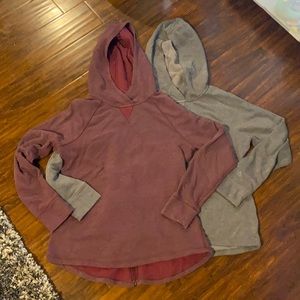 The North Face zipper back hoodies size Large